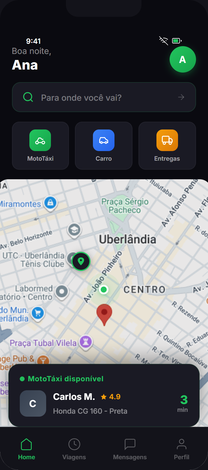 MoveCity - Tela inicial